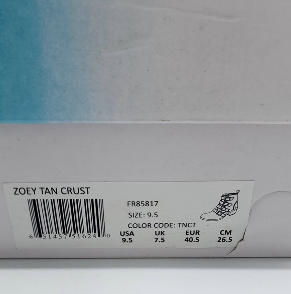 Roan by Bed Stu Zoey Tan Stacked Heel Buckle Ankle Boots Women's Size 9.5 - Picture 2 of 15